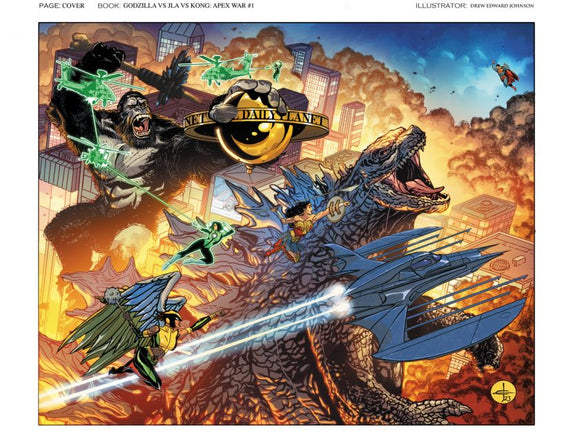 Justice League Vs Godzilla Vs Kong #1 (Of 6) Cvr A Johnson