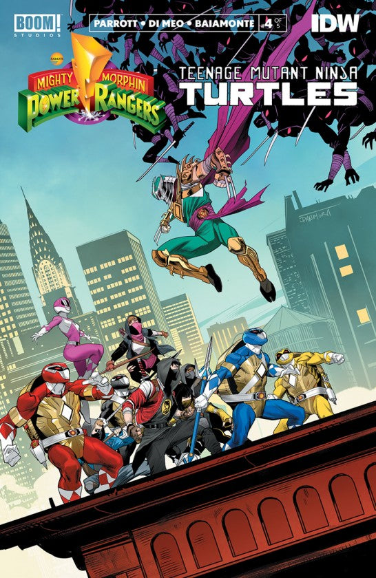Power Rangers Teenage Mutant N inja Turtles #4 Cvr A Mora (C: