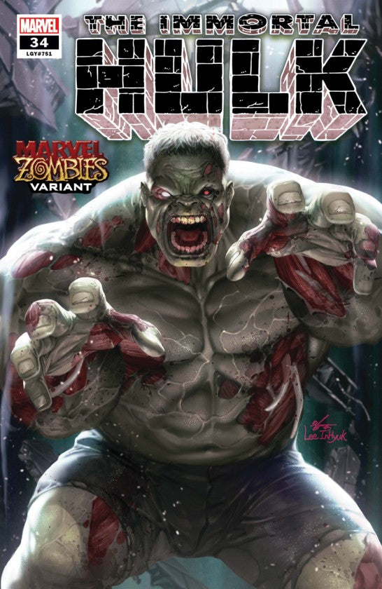 Immortal Hulk #34 Inhyuk Lee M arvel Zombies Var