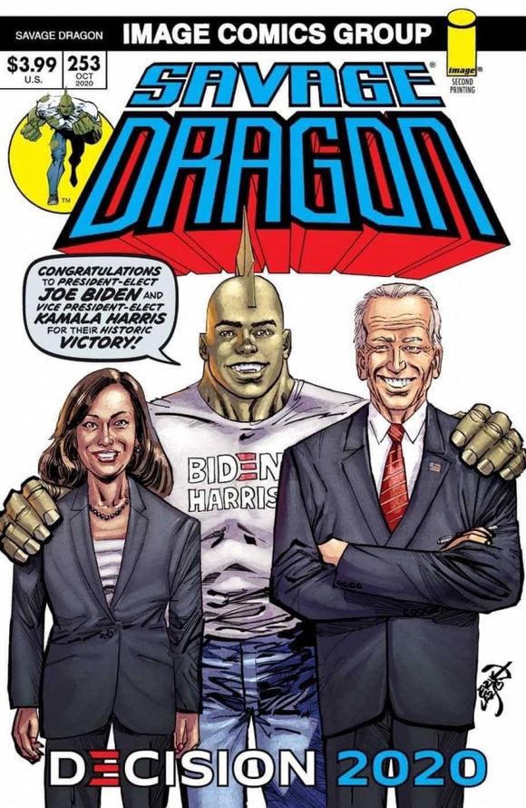 Savage Dragon #253 2nd Ptg Bid en Harris (Mr)
