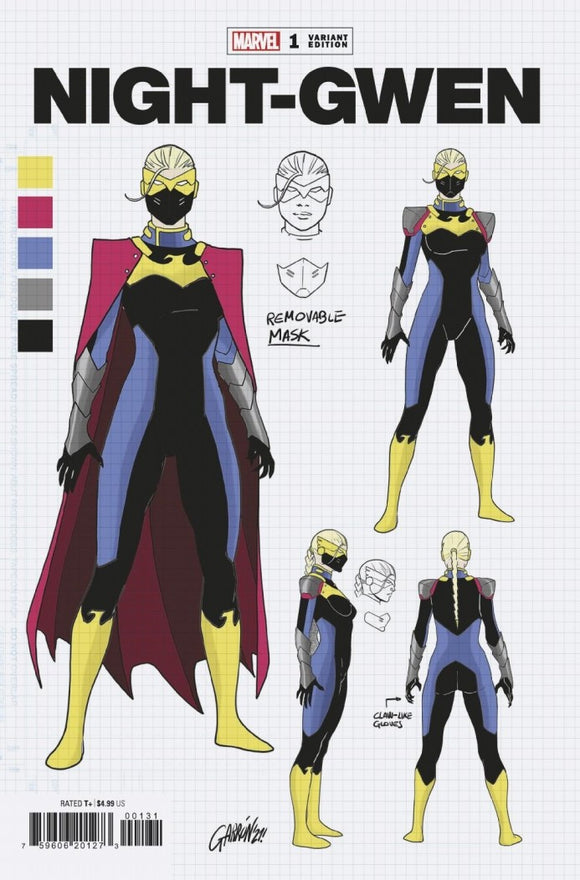 Heroes Reborn Night-Gwen #1 Ga rron Design Var