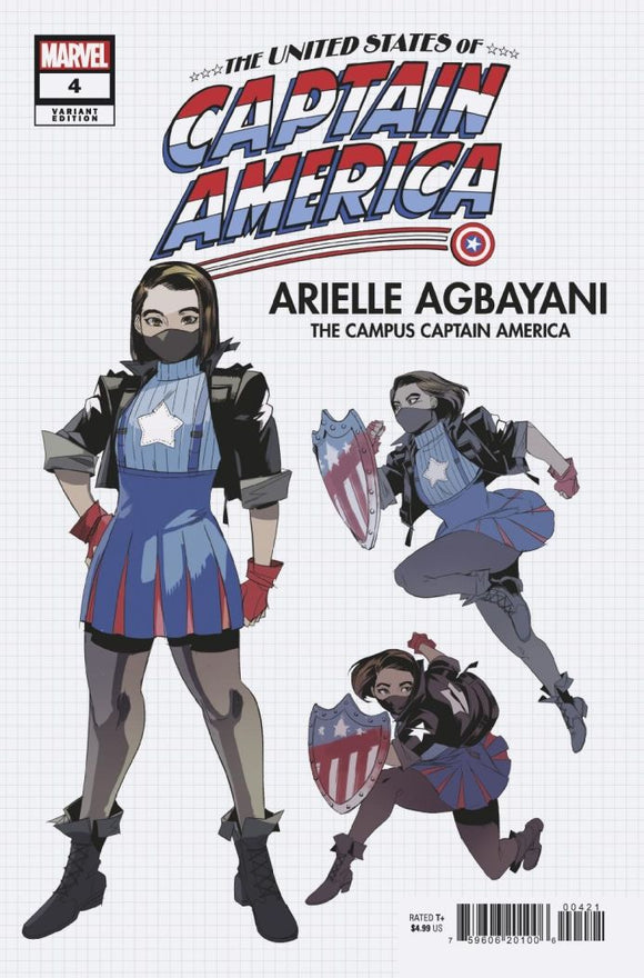 United States Captain America #4 (Of 5) Nishijima Design Var