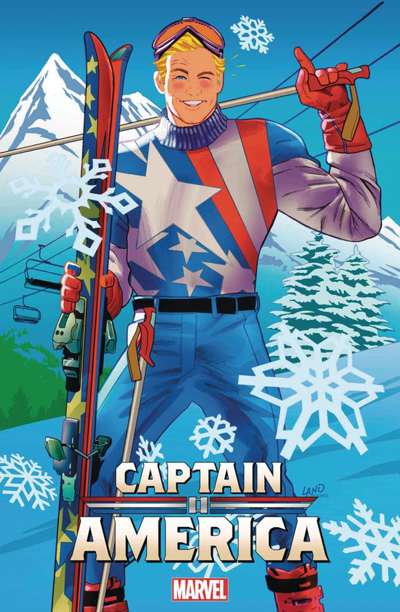 Captain America #4 Greg Land S ki Chalet Var