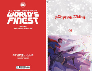 Batman Superman Worlds Finest #21 Cvr C Kung Dc Holiday Card