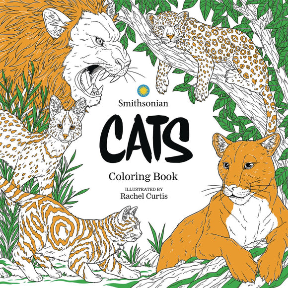Cats A Smithsonian Coloring Bo ok Sc (Mr) (C: 0-1-1)