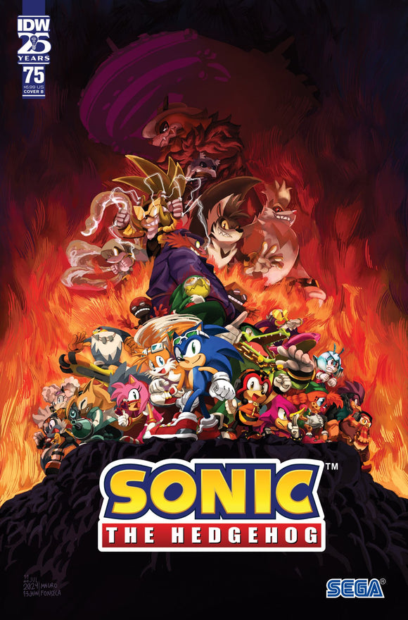 Sonic The Hedgehog #75 Cvr B F onseca