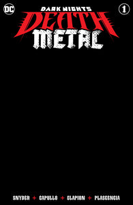 Dark Nights Death Metal #1 (Of 6) Black Blank Var Ed