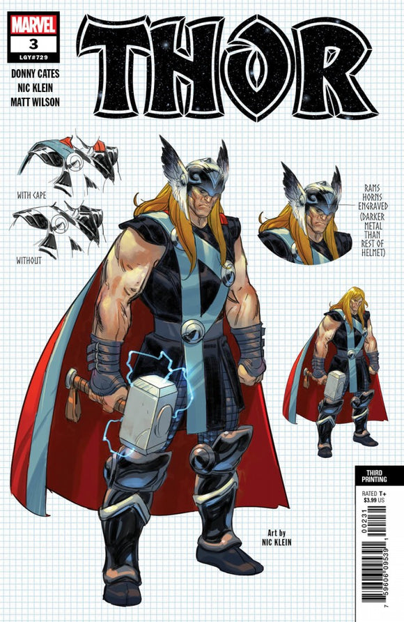 Thor #3 3rd Ptg Klein Var