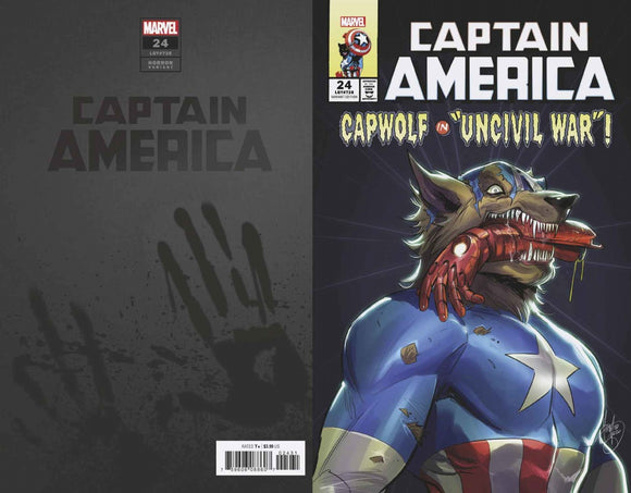 Captain America #24 Andolfo Ca p Wolf Horror Var
