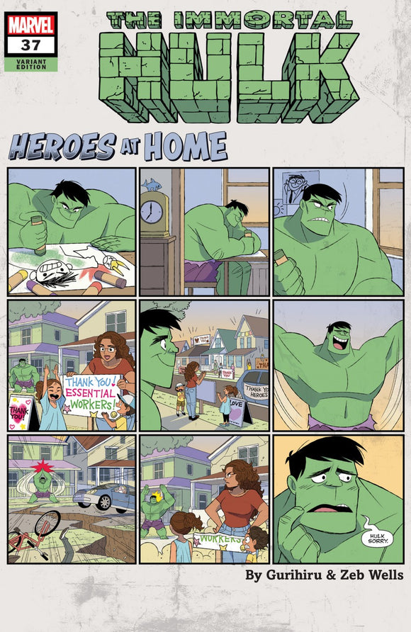 Immortal Hulk #37 Gurihiru Her oes At Home Var