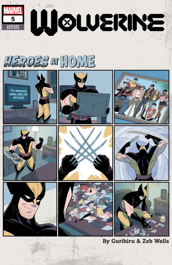 Wolverine #5 Gurihiru Heroes A t Home Var