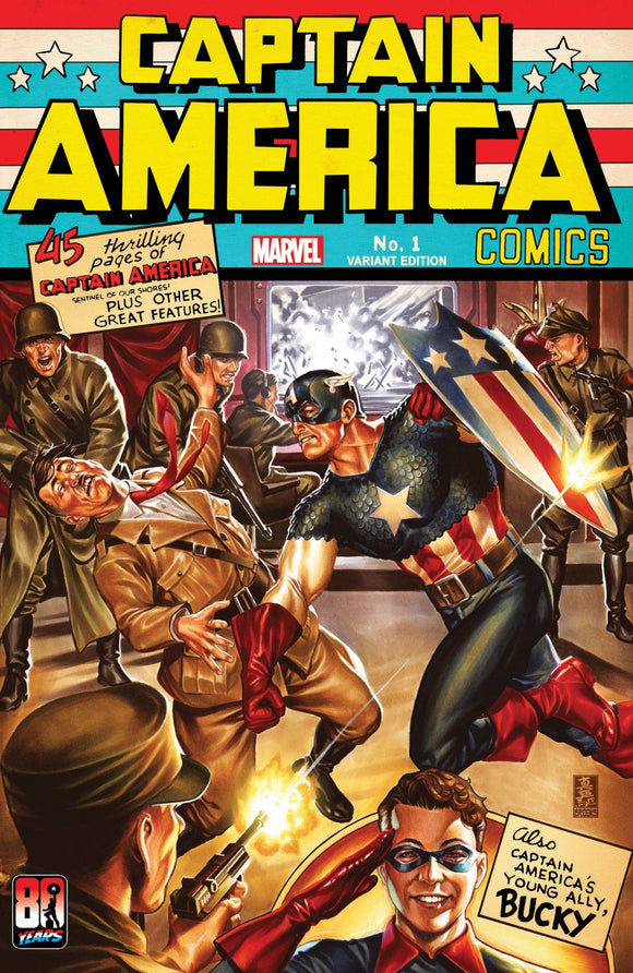 Captain America Anniversary Tr ibute #1 Brooks Var
