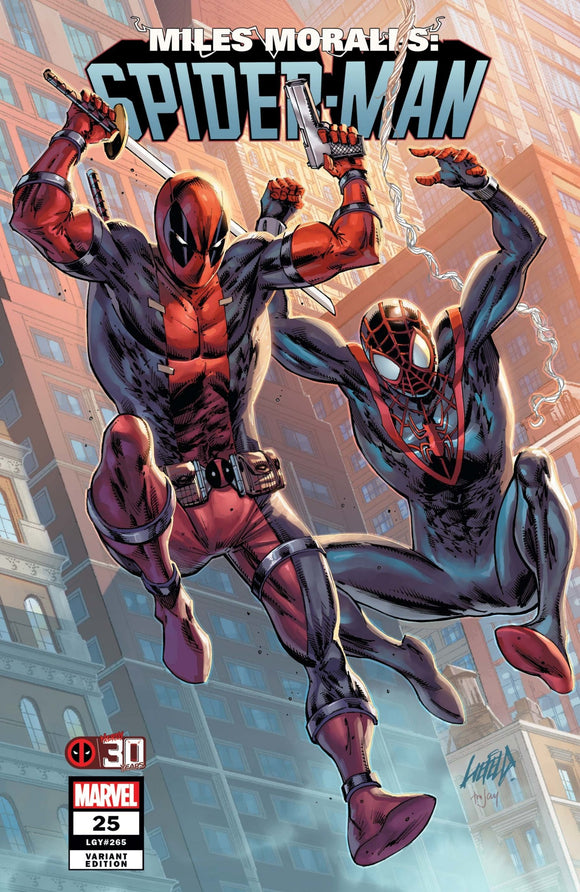 Miles Morales Spider-Man #25 L iefeld Deadpool 30th Var