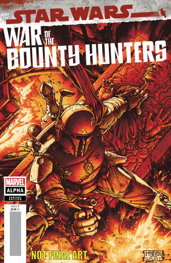 Star Wars War Bounty Hunters A lpha #1 Mcniven Crimson Var