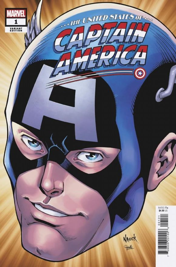 United States Captain America #1 (Of 5) Nauck Headshot Var