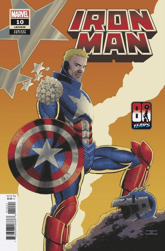 Iron Man #10 Cassaday Captain America 80th Var