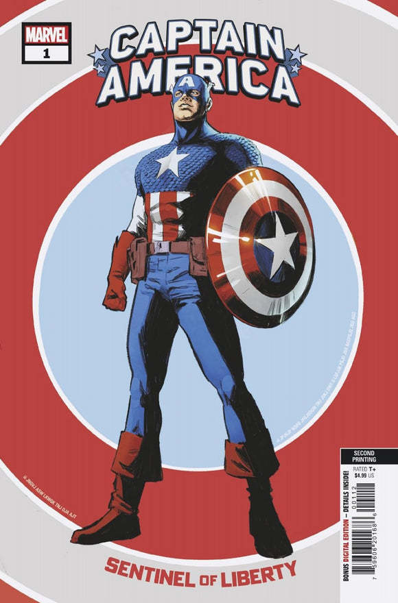 Captain America Sentinel Of Li berty #1 2nd Ptg Carnero Var